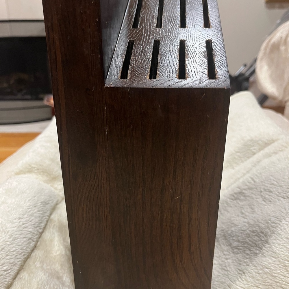 Dark Wood Knife Holder